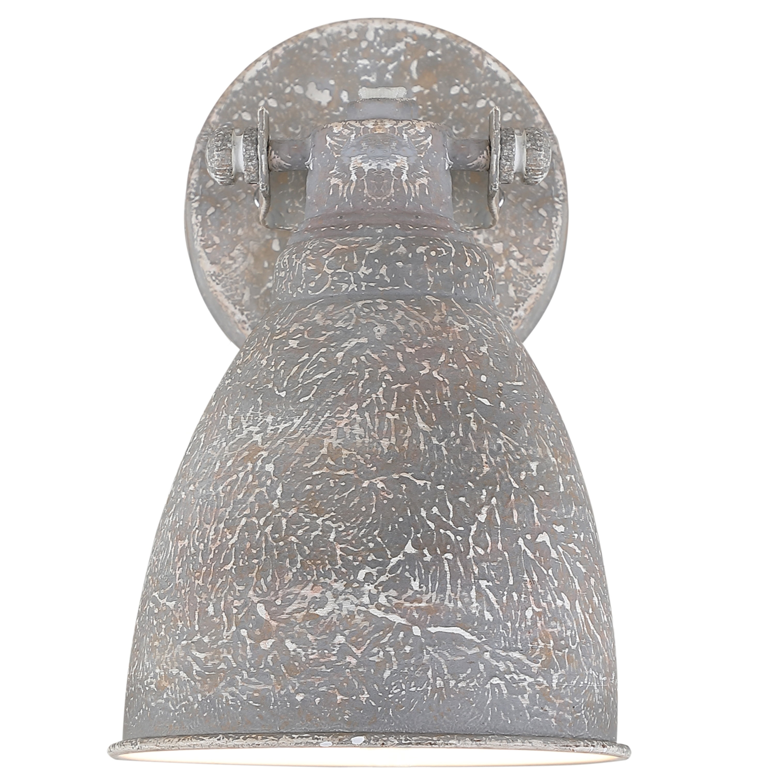 Aspen Creative 62703 One-Light Metal Bathroom Vanity Wall Light Fixture, 4-3/4" Wide, Transitional Design in Antique Clay
