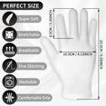 thumbnail image 2 of Guantes hidratantes Sibba Touch Screen de algodón blanco, 2 pares, 2 of 7