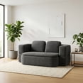 thumbnail image 1 of Sofacama Comprimido 2 plazas 200 x 120 x 68 cm para Sala Plegable Convertible Minimalista Multifuncional Bossa Nuvola Gris, 1 of 14