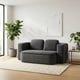 thumbnail image 1 of Sofacama Comprimido 2 plazas 200 x 120 x 68 cm para Sala Plegable Convertible Minimalista Multifuncional Bossa Nuvola Gris, 1 of 14