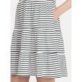 thumbnail image 3 of Time and Tru Women's and Women’s Plus Cotton Swing Dress with Short Sleeves, Sizes XS-4X, 3 of 6