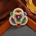 thumbnail image 5 of Vintage Women's Baroque Crystal Cross Brooch Vintage Palace Brooch -, 5 of 12