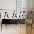 thumbnail image 5 of Tote Bag Shoulder Bag Women's Medium Size Commuter Tote Bag Urban Minimalist Style Suede Woven Large Capacity Zipper Closure Multiple Compartments Adjustable Strap for Daily Commute and Office., 5 of 9