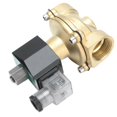 thumbnail image 1 of Válvula electromagnética de latón, válvula solenoide de latón, dos válvulas solenoides normalmente abiertas, válvula solenoide diseñada para precisión, 1 of 8