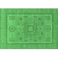 thumbnail image 1 of Ahgly Company Indoor Rectangle Abstract Emerald Green Modern Area Rugs, 7' x 9', 1 of 4