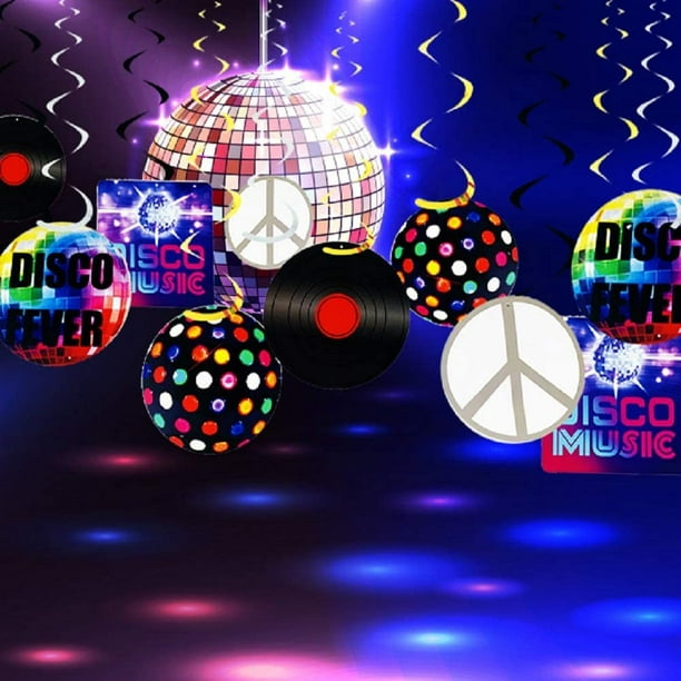 HTOOQ Disco Party Decoration Disco Fever Party Decoration 70s