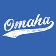 thumbnail image 2 of Omaha Baseball Script - Adult Unisex Hoodie - 3X-Large - Royal, 2 of 7