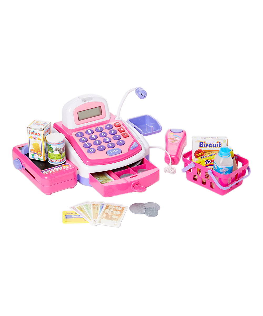 microphone Calculator and U2B2 Details about   Kids Intelligent Cash Register Toy w/ music 