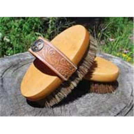 UPC: 0851249000562 | Desert Equestrian Legends Cowboy Union Oval Brus Tan 7.5 Inches – 2256