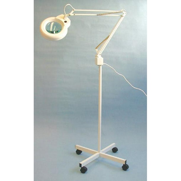 Magnifying Exam Lamp 3 Diopter Caster Base Com Diopter Caster Base, Magnifying Lamp With Caster Base