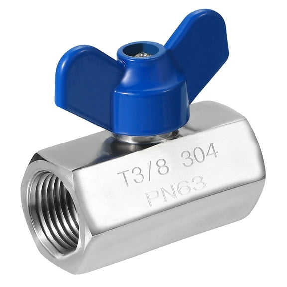 Uxcell Mini Ball Valve Shut-off Valves for Water Oil Gas Plumbing Fitting 3/8"