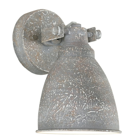 Aspen Creative 62703 One-Light Metal Bathroom Vanity Wall Light Fixture, 4-3/4" Wide, Transitional Design in Antique Clay