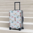 thumbnail image 5 of Uemuo Cute Snowflake Dachshund Printed Washable Luggage Cover - Fashion Suitcase Protector Fits 18-32 Inch Luggage -X-Large, 5 of 9