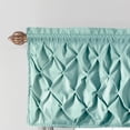 thumbnail image 2 of VCNY Home Carmen Blue Solid Color Rod Pocket Light-Filtering Curtain Valance, 60" x 20", 2 of 5