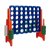 ECR4Kids Jumbo Four-To-Score Giant Game-Indoor/Outdoor 4-In-A-Row Connect - Blue and Orange