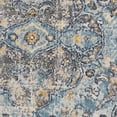 thumbnail image 7 of Hauteloom Tigris Living Room, Bedroom Area Rug - Traditional - Blue, Ivory, Aqua - 5'3" Round, 7 of 7