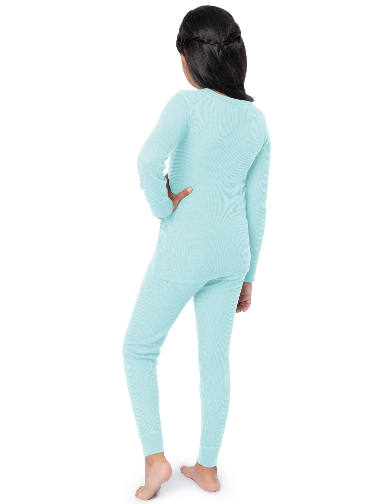 Athletic Works Boys & Girls Waffle Thermal Top & Bottom Set, Sizes Xs-Xxl
