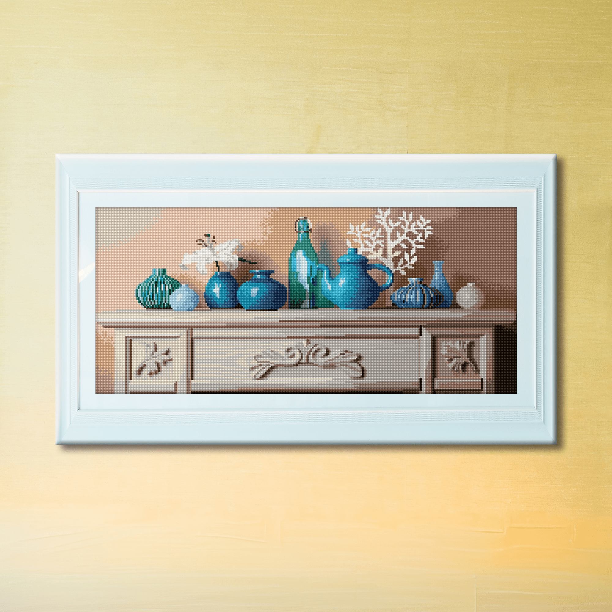 Diamond Dotz Home Decor Diamond Painting Kits for Adults - Diamond Art Kits a Relaxing Creative Craft Kit with Dotz Gems 28.4"x12.6"