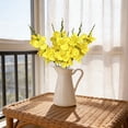 thumbnail image 2 of Artificial Gladiolus Flowers, Multi-Heads Single Stem for Wedding Home Decor, Lifelike Faux Flowers for Outdoor Photography Props, Garden Event Decoration, Artificial Gladiolus Flowers * 6 Bunches, 2 of 7