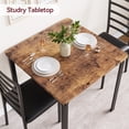 thumbnail image 2 of Dining Table for 2, Small Square kitchen Dinner Table Set for 2,Space Saving Wood Modern Dinette With Upholstered,Dining Room Furniture for Breakfast Nook, Apartment,Home Office Small Space,3 Piece, 2 of 9