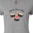 thumbnail image 4 of Inktastic Kawaii How I Roll Sushi Women's T-Shirt, 4 of 5