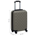 thumbnail image 4 of vidaXL Valise Rigide Chariot Anthracite ABS, 4 of 5