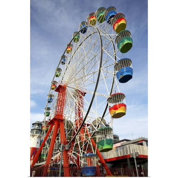 Great BIG Canvas | Rolled David Wall Poster Print entitled Ferris Wheel in Luna Park, Sydney, New South Wales, Australia