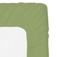 thumbnail image 3 of The Great American Store 1PC Solid Fitted Sheet - 1800 Series Brushed Microfiber 22 Inch Deep Deep Pocket - Wrinkle, Fade, Stain Resistant - Hypoallergenic - Short Queen Size Solid Sage, 3 of 4