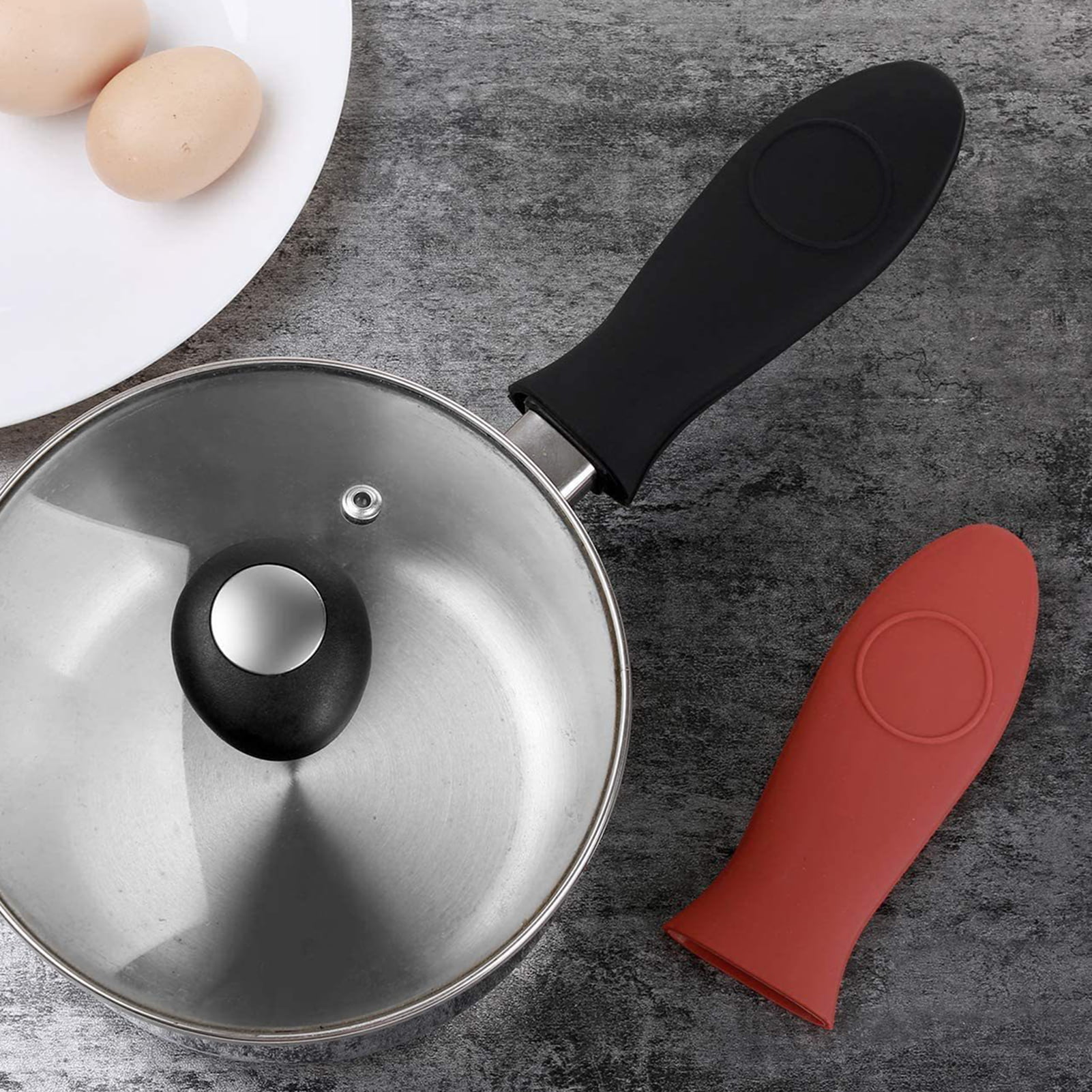 Heat-resistant Silicone Pot Handle Cover - Insulated Sleeve For Cast Iron  Frying Pan Lid And Metal Frying Pan - Kitchen Accessory For Safe And  Comfortable Cooking - Temu