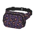 thumbnail image 2 of Kdxio Lavender Flowers Crossbody Double Layer Waist Bag Belt Bag for Unisex Fanny Pack Fashion Waist Packs for Hiking Running Shopping Traveling, 2 of 9