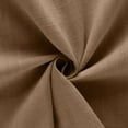 thumbnail image 4 of Effortless Solid Color Everyday Shirt, Long Sleeve Button-Up Top with Airy Loose Fit & Moisture-Wicking Comfort Technology,Light Brown 2XL, 4 of 5