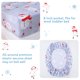 thumbnail image 4 of Juego de ropa de cama para niños pequeños JSD Muñeco de nieve azul 4 piezas microfibra, 4 of 8