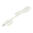 thumbnail image 3 of 40" Micro Usb On-The-Go Jelly Flat Cable With External Usb Connector - White, 3 of 4
