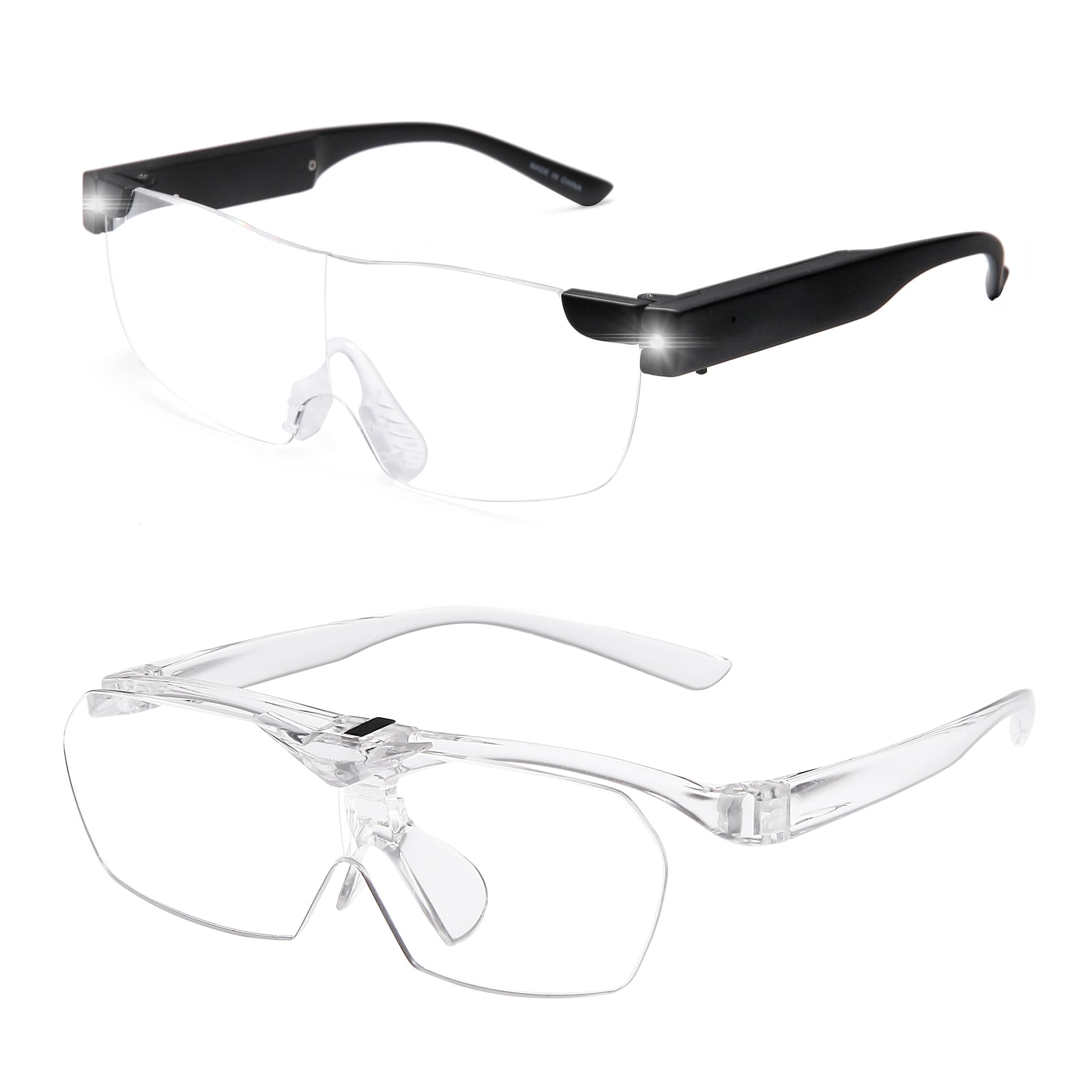 OuShiun Magnifying Glass, Magnifying Glasses with Lights for Hobbies/Reading/Close Work, Hands