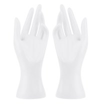 amagogo 1Pair Female Mannequin Hand Multifunctional for Finger Photograph Props White
