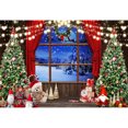 thumbnail image 3 of SUNOLIFE Merry Christmas Backdrop Banner Winter Snow Scene Photo Background Banner 5x3ft, 3 of 3