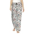 thumbnail image 2 of Lsque Christmas Elements Print Women's Pajama Pants, Lounge Pant - Comfortable Home Wear,Elastic Waistband, Stylish Design-Small, 2 of 9
