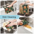 thumbnail image 2 of Beard Green Elf Pattern Dish Towels 6 Pack Kitchen Cleaning Dish Cloths Absorbent Reuseable Cleaning Cloths 11'' x 11'', 2 of 9