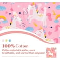 thumbnail image 6 of Anjee 5 lbs Kids Weighted Blanket,100% Cotton Weighted Blanket 36 x 48 inches,Pink Unicorn Breathable Cooling Throw Blanket for Calm Sleeping for Home and School Nap, 6 of 13
