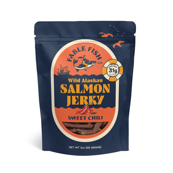 Fable Fish Co Sweet & Spicy Wild Salmon Jerky