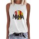 thumbnail image 2 of Fiudx Camisetas para Mujer Moda Mujer Impresión Cuello Redondo Sin Mangas Bloque Túnica Camisetas, 2 of 5