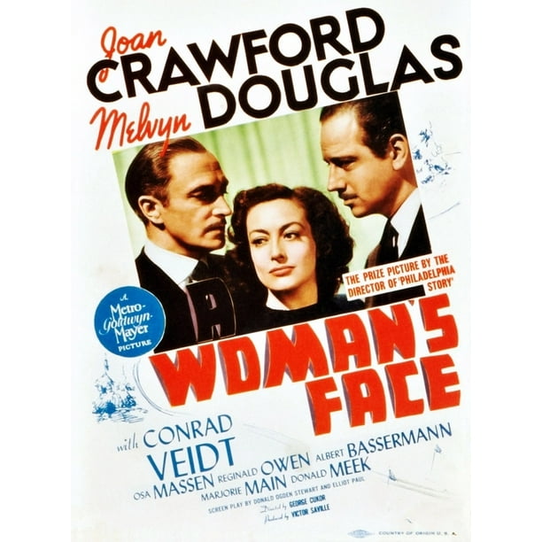 A Woman'S Face From Left: Conrad Veidt Joan Crawford Melvyn Douglas On ...