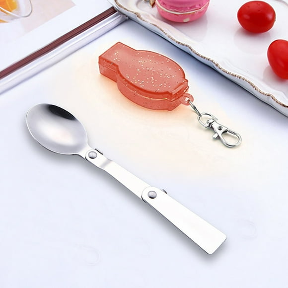 EGNMCR Forks Outdoor Folding Travel Camping Utensil Stainless Pocket Spoon Fork Travel tableware