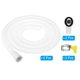 thumbnail image 3 of Kit de manguera de drenaje de aire acondicionado Uxcell de 5 pies, 2 kits de conector de drenaje universal con abrazadera, blanco, 3 of 6