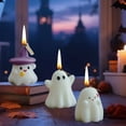 thumbnail image 1 of Vela de Halloween con Aromaterapia de Mago Espeluznante | Vela Artesanal Perfumada para Modelar | Blanca, Multicolor | 1 Unidad | 6,5 X 4,6 X 7,5 Cm | 89 G | Adorables Formas de Fantasmas | Múltiples, 1 of 6