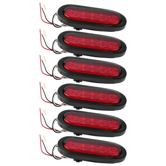 Led Trailer Lights Trailer Lamps Truck Trailer Lights Led Trailer Lamps Led Side Lights 6pcs 12V 10LEDS Trailer Lights Lamps Stop/Turn/Tail Lighting For Trailer Truck And Vans