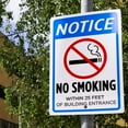 thumbnail image 3 of Bolthead Industrial No Smoking Signs for Business, Pre-Drilled Metal 18x12", 3 of 6