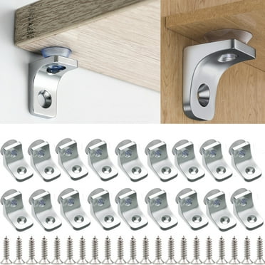 20pcs Shelf Pegs Shelf Support Peg Kit, Bracket Shelf Holder Stainless Steel Locking Pins for Cabinet Kitchen Furniture Book Shelves