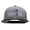 Navy Grey, variant on Barber Life Embroidered Two Tone Superior Cotton Twill Flat Bill Snapback Cap - Black Charcoal OSFM