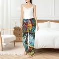 thumbnail image 6 of Lsque Whimsical Treehouse Painting Print Women's Pajama Pants, Lounge Pant - Comfortable Home Wear,Elastic Waistband, Stylish Design-Small, 6 of 9